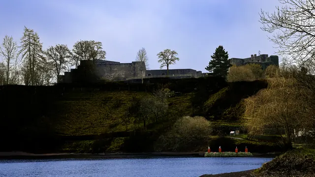 Castle ruins above Ulmen near the Ulmener Maar